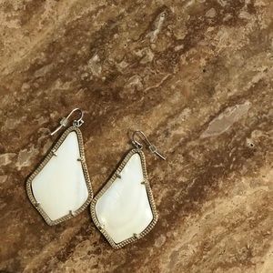 Kendra Scott Alex Earrings in white